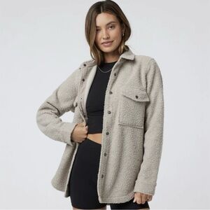 Vuori Sycamore Shirt Jacket Women's Shirt Jacket Color: Dark Salt Size: Small